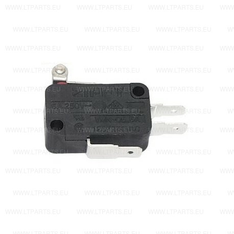 MICROSWITCH WITH SHORT ROLLER 6A, 250V, ZIPPY