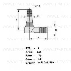 KULOVÝ KLOUB ŘÍZENÍ TOYOTA 6FB25